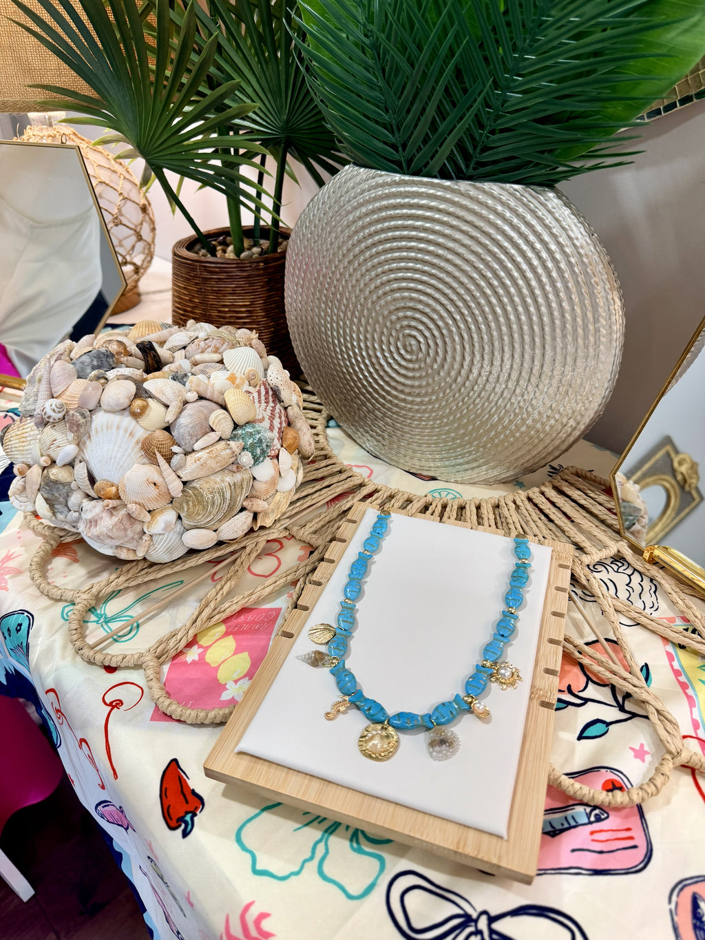 Seaside Treasures Charm Necklace | A. Halliday & Co.