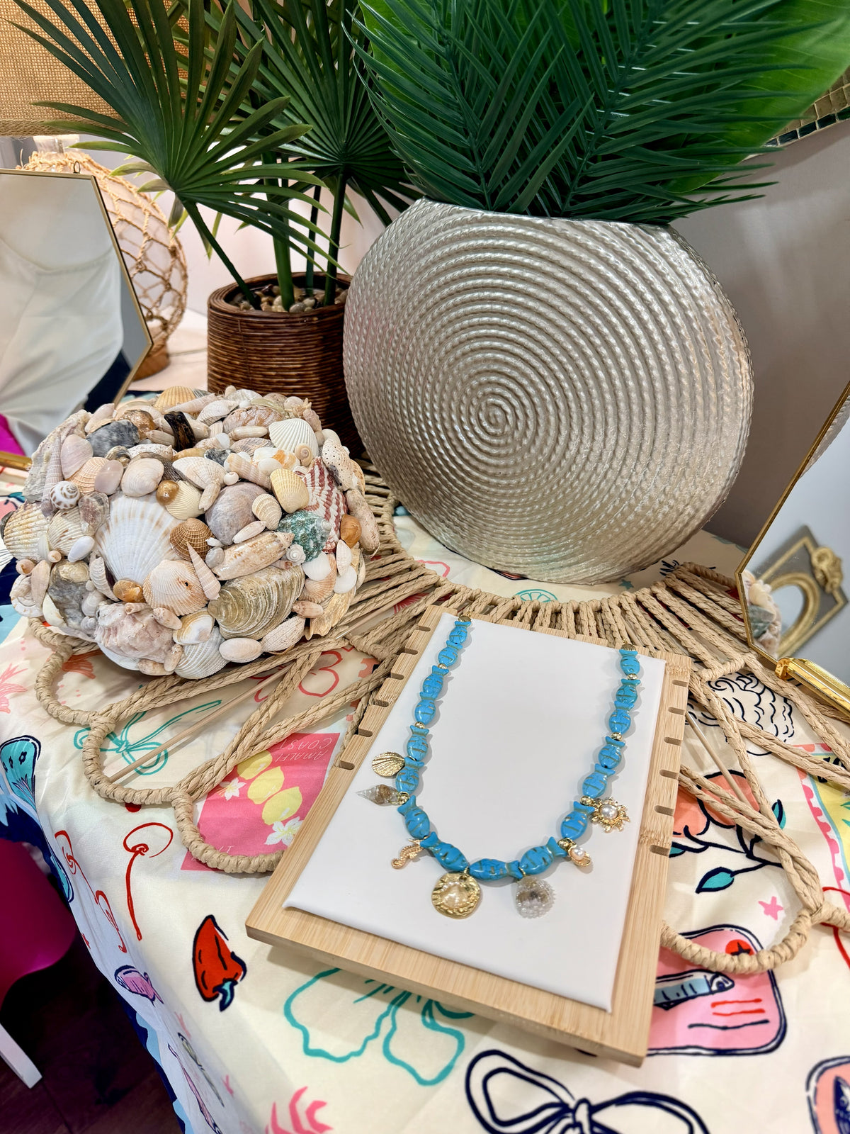 Seaside Treasures Charm Necklace | A. Halliday & Co.