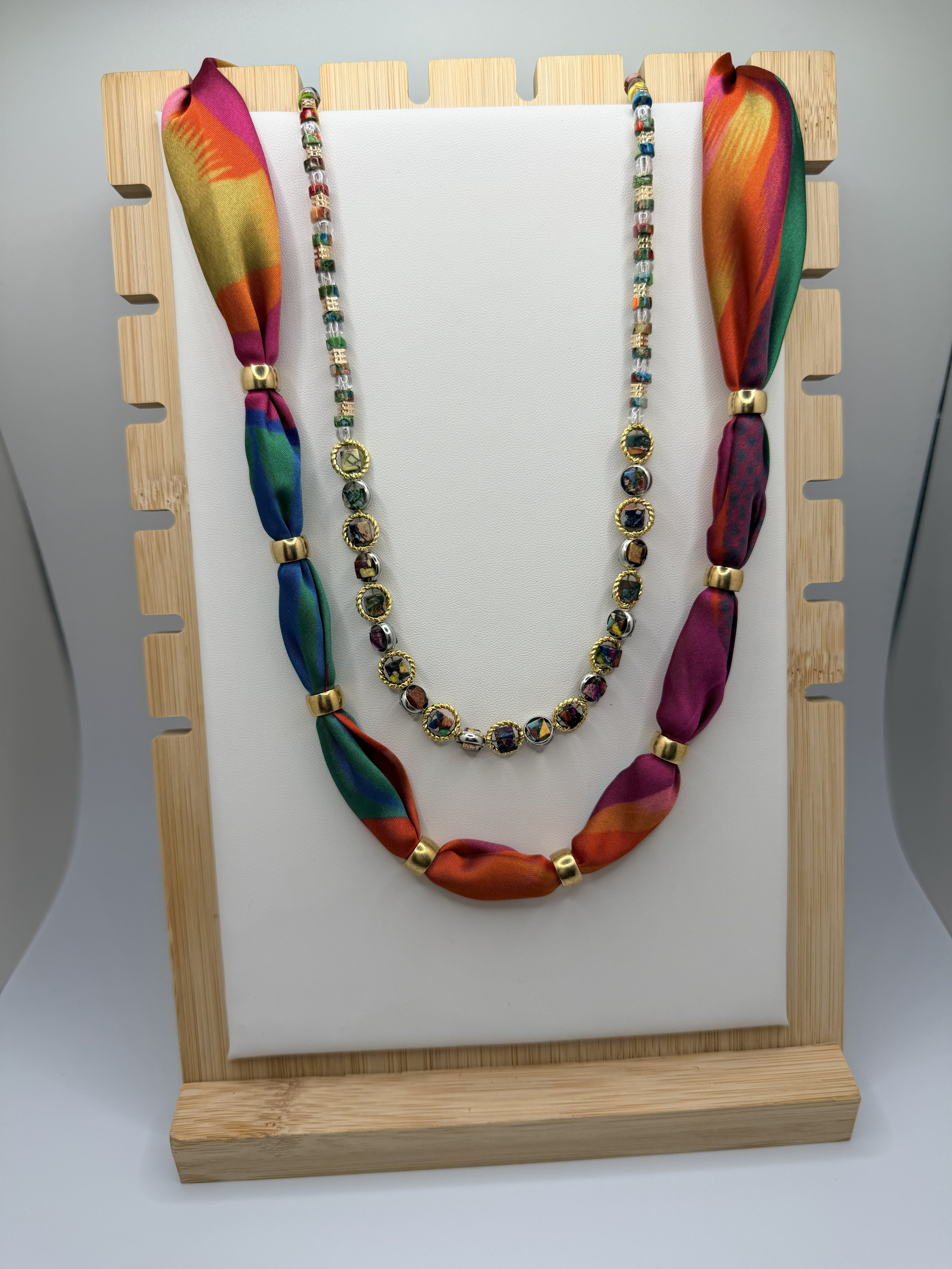 Sunset Mosaic Necklace Set