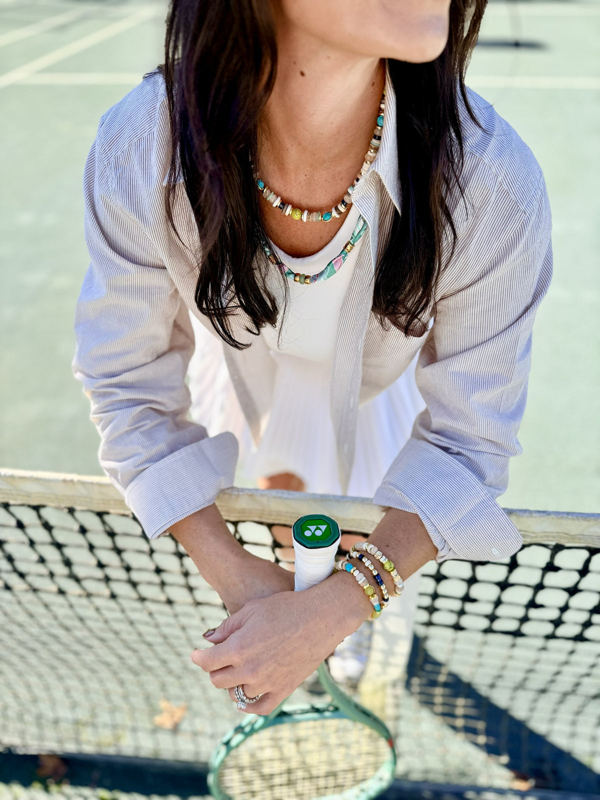 The Baseline Mixed-Bead Necklace | Court & Coast