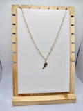 The Court Charm Tennis Racket Necklace